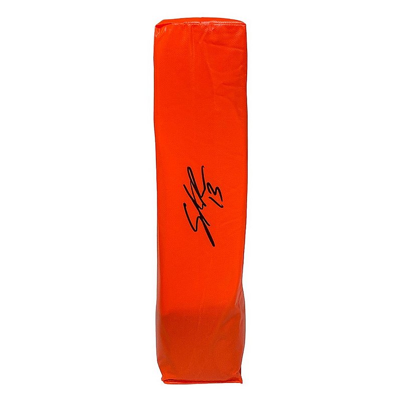Stetson Bennett IV Autographed Signed Georgia Bulldogs Orange Endzone Pylon - Beckett QR Authentic