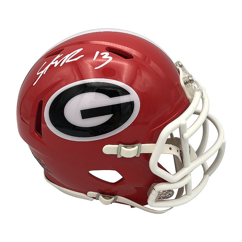 Stetson Bennett IV Autographed Signed Georgia Bulldogs Riddell Speed Mini Helmet - Beckett QR Authentic