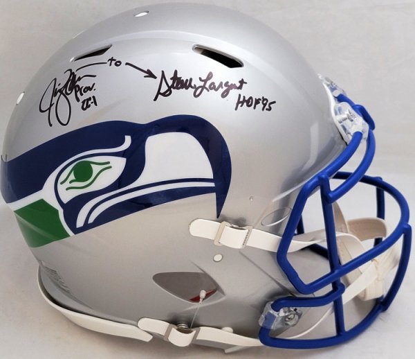 STEVE LARGENT ZORN AUTOGRAPHED SEAHAWKS LUNAR ECLIPSE FULL SIZE AUTHENTIC  HELMET