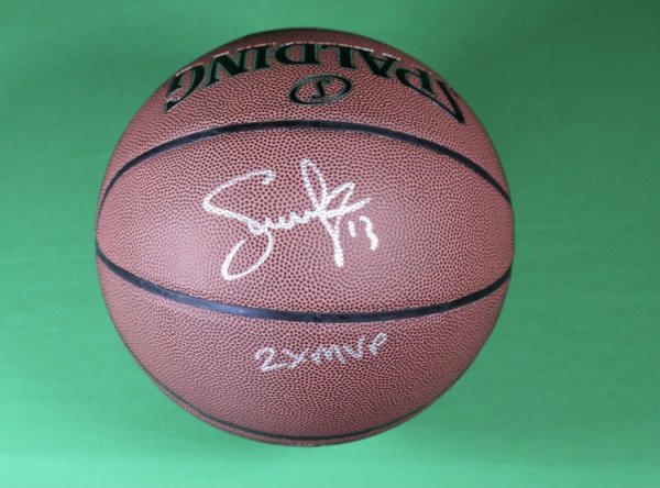 steve nash autographed basketball