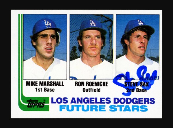 Steve Sax Los Angeles Dodgers MLB Original Autographed Items for sale