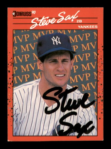 Steve Sax Autographed 1982 Topps #681 Rookie Card - Under the