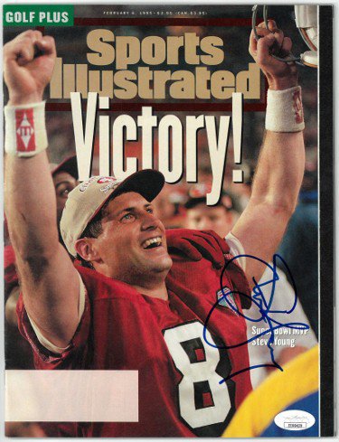 steve young autographed jersey