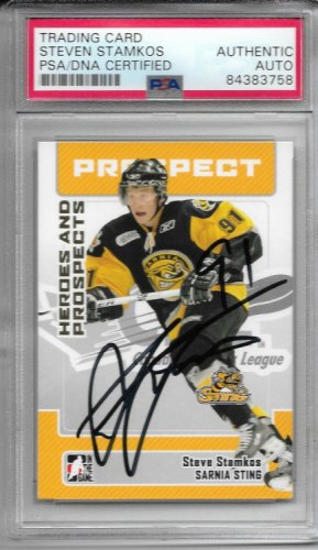 Steven Stamkos Autographed Signed 2006-07 Itg Heroes & Prospects #80 Rc Card PSA Auto NHL