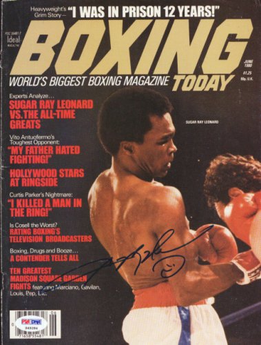 Sugar Ray Leonard Autographed Signed Boxing Today Magazine Cover PSA/DNA
