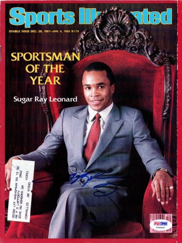 Sugar Ray Leonard Autographed Signed Sports Illustrated Magazine PSA/DNA
