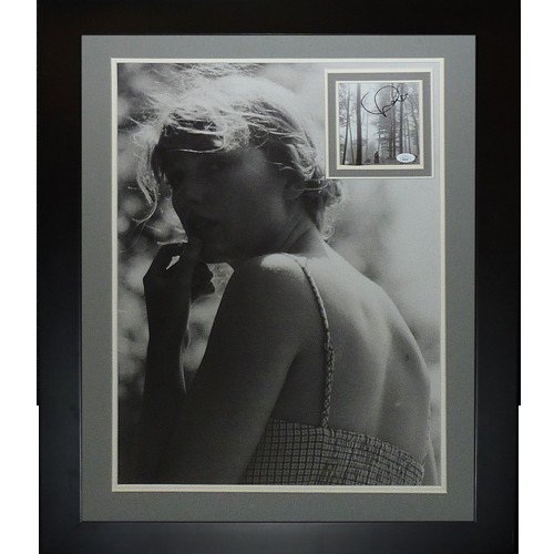 Taylor Swift Autographed Signed Folklore In The Trees Cd Deluxe Framed Over 18X24 Lithograph - JSA