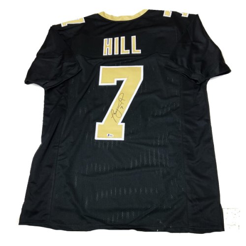 Taysom Hill Autographed Signed New Orleans Black Football Jersey- Beckett Authentic