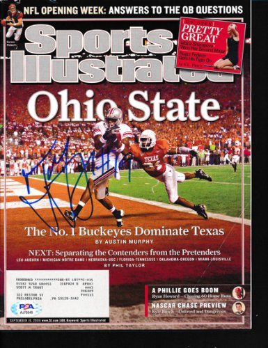 Ted Ginn Autographed Signed Sports Illustrated Magazine Autograph Auto PSA/DNA