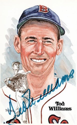 TED WILLIAMS HAND-SIGNED MINNEAPOLIS MILLERS PHOTOGRAPH – Zazoo Fine Art  Gallery