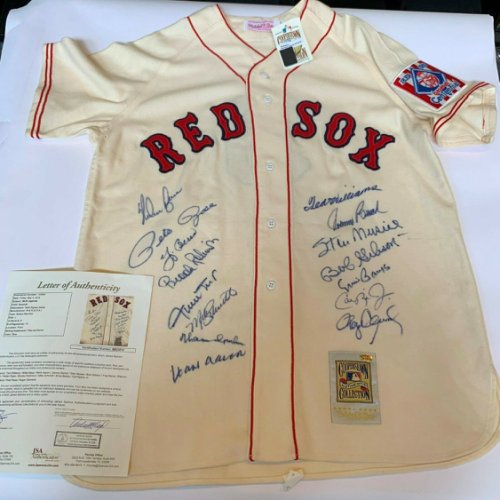 Ted Williams Autographed Signed Incredible All Century Team Jersey 15 Sigs With JSA COA