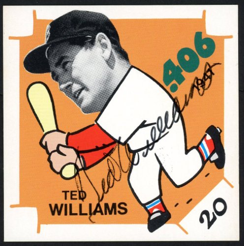 Ted Williams Autographed Signed Trading Card Boston Red Sox JSA