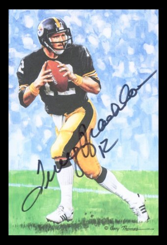 Terry Bradshaw Pittsburgh Steelers Autographed Black Mitchell