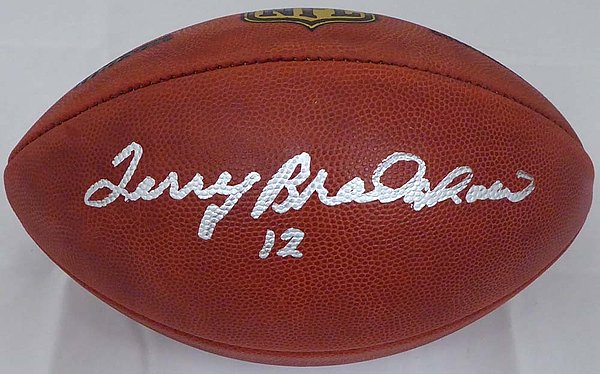 Terry bradshaw autographed football clearance