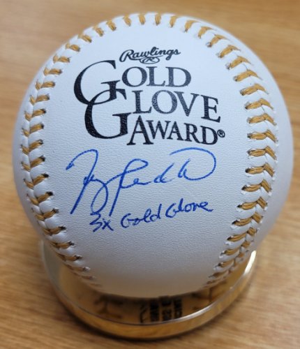 Terry Pendleton Signed Atlanta Braves Souvenir MLB Baseball Batting Helmet  w/COA