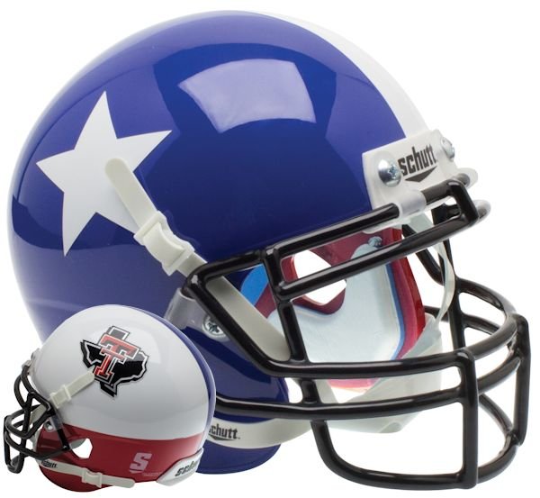 Texas Tech Red Raiders Authentic College Xp Football Helmet Schutt