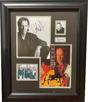 The Doors Autographed Signed 3 cuts sigs w/ Ray Manzaek/Robby Krieger/John Densmore Custom Framing (20x24)