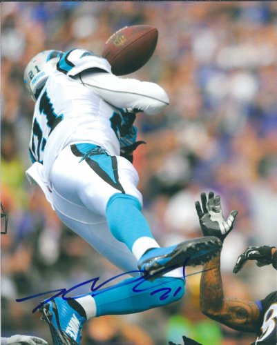 Autographed Thomas DeCoud Photo - 8X10 Carolina Panthers