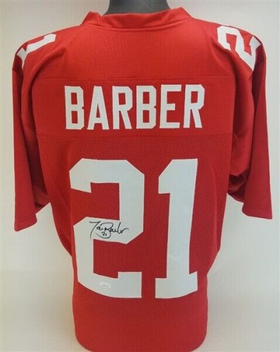 Lot Detail - 2002 Tiki Barber Game Used & Signed New York Giants Home Jersey  Photo Matched To 9/22/2002 (Beckett)