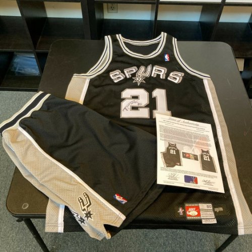 Tim Duncan Autographed Signed Rookie Game Used 1997-98 San Antonio Spurs Uniform Jersey JSA
