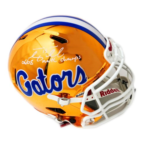 : Tim Tebow Autographed Hand Signed Blue Throwback Florida Gators  Speed Full Size Authentic Football Helmet - with 06,08 Champs Inscription -  PSA/DNA : Collectibles & Fine Art