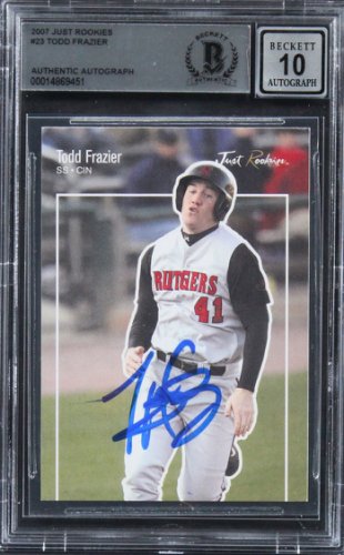 TODD FRAZIER SIGNED 8X10 PHOTO JSA AUTOGRAPH CINCINNATI REDS BASEBALL AUTO