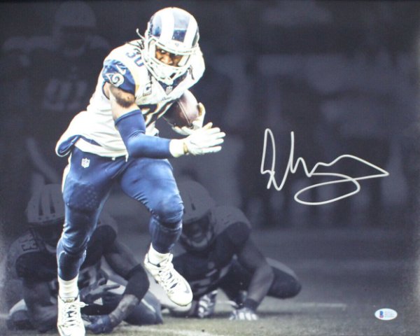 todd gurley signed football