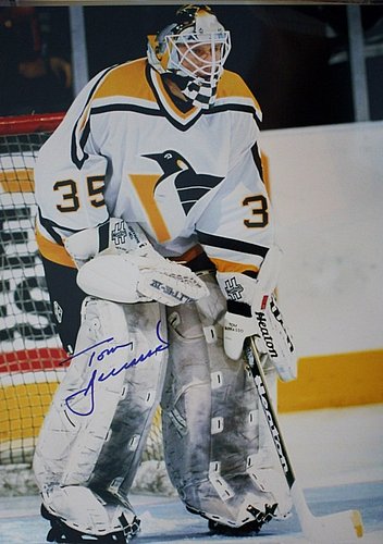 Tom Barrasso Autographed Signed 16X20 Pittsburgh Penguins Photo - Main Line Autographs