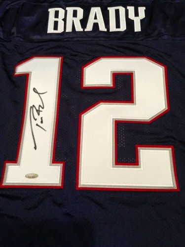 tom brady autographed jersey