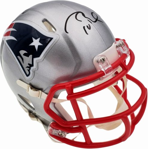 Tom Brady Autographed Signed New England Patriots Replica Speed Mini Helmet Fanatics #193988
