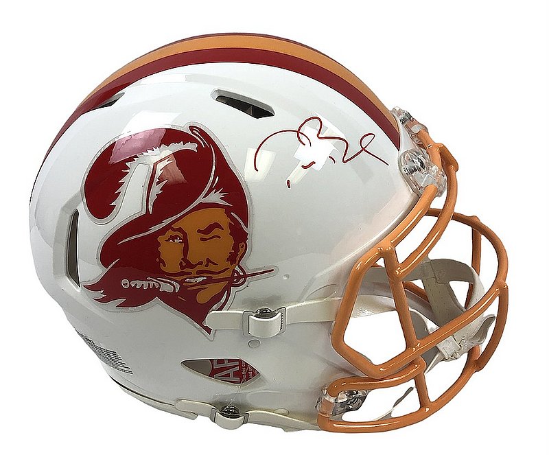 Tom Brady Autographed Signed Tampa Bay Buccaneers Riddell Speed Creamsicle Full Size Authentic Helmet - Fanatics LOA Authentic 