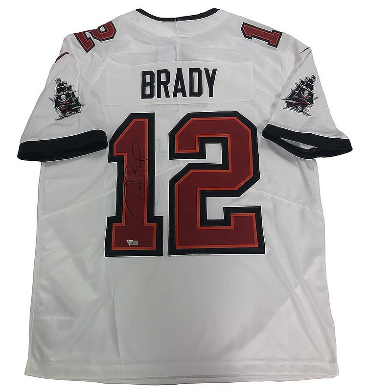 Tom Brady Autographed Signed Tampa Bay Buccaneers White Limited Nike Jersey Fanatics LOA Authentic 