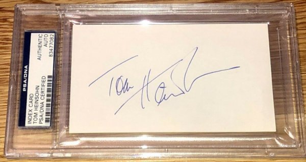 tom heinsohn autograph