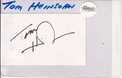 tom heinsohn autograph