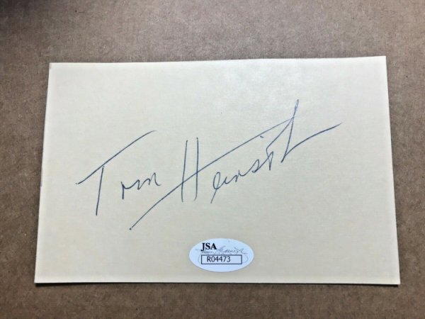 tom heinsohn autograph