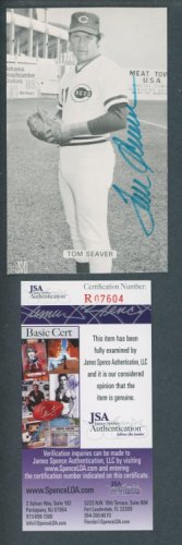 Tom Seaver Autographed Signed Jd Mccarthy Photograph Postcard JSA