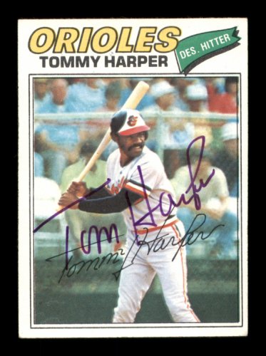 Autographed Tommy Harper 8X10 Boston Red Sox Photo 