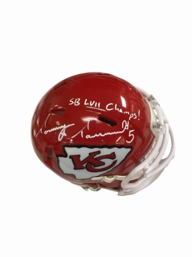 Kansas City Chiefs Leo Chenal Signed Chiefs Red Speed Replica Mini Hel