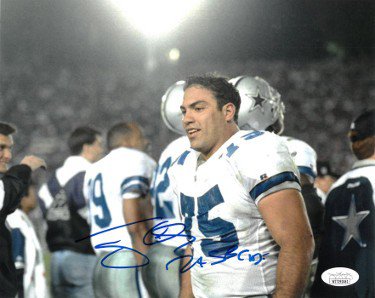 Tony Casillas Autographed Signed Dallas Cowboys 8X10 Photo #75 2X SB  Champs- JSA Witnessed #WIT192461