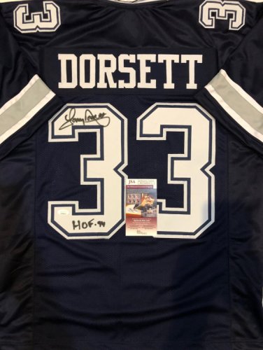 Tony Dorsett authentic autograph framed jersey COA JSA Dallas Cowboys