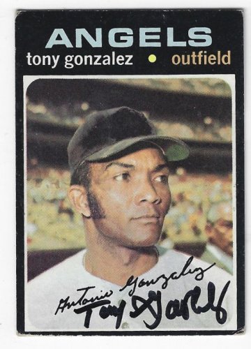 Tony Gonzalez 1969-1970 Atlanta Braves Signed 8x10 Photo at Wrigley Field  COA