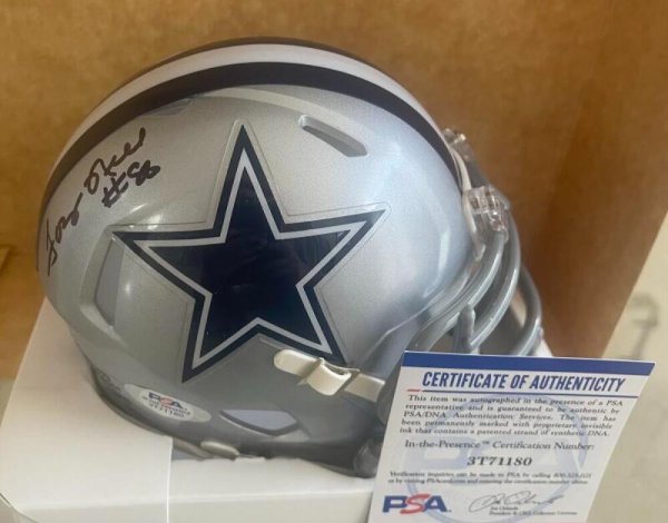 Tony Hill Autographed Signed Dallas Cowboys Riddell Salute To Service Helmet  Americastea JSA