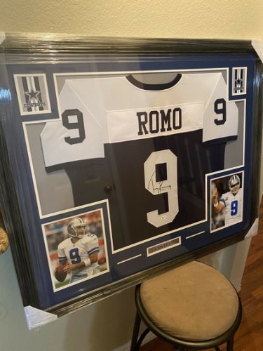 tony romo autographed jersey