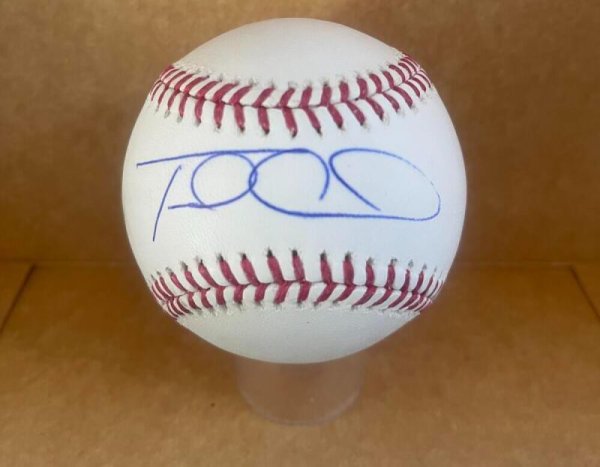 Travis d'Arnaud MLB Authenticated, Game Worn, and Autographed City