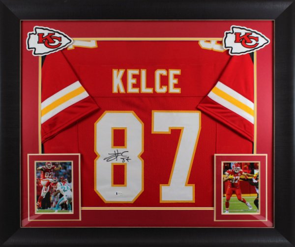 Travis Kelce Autographed Yellow Pro Style Jersey - Beckett W *Black – The  Jersey Source