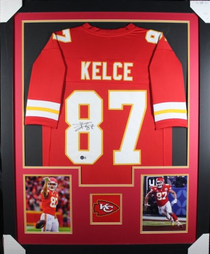 : Travis Kelce Autographed SIGNED Custom Jersey - JSA Witnessed  Authentic - Black : Sports & Outdoors