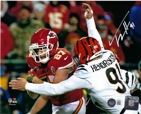 Trey Hendrickson Signed Autographed Cincinnati Bengals 8x10 Photo PSA/DNA  COA