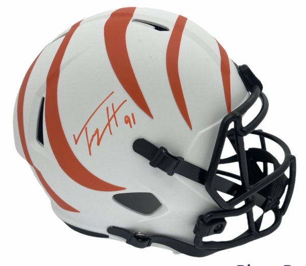 TJ Houshmandzadeh Cincinnati Bengals Autographed White Alternate Replica  Helmet w/ Who Dey Inscription - JSA Authentic