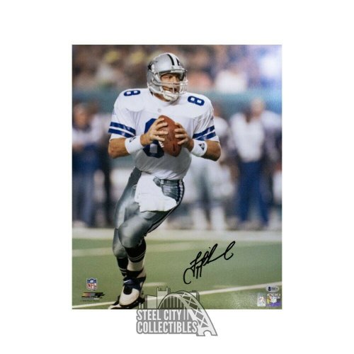 Troy Aikman Autographed Signed Dallas Cowboys 16X20 Photo - Beckett COA (White Jersey)