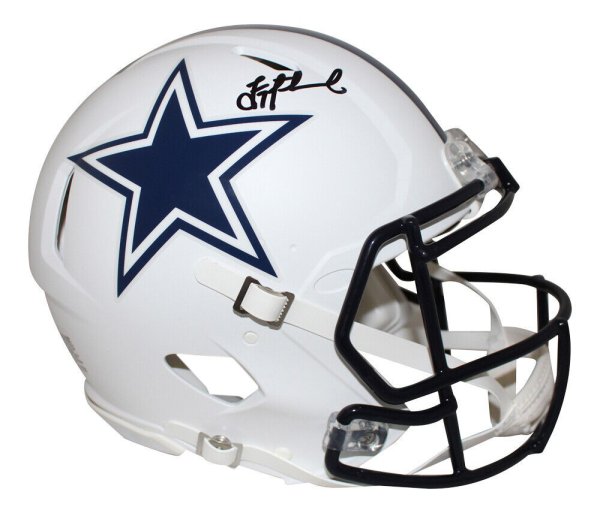 Troy Aikman Autographed Signed Dallas Cowboys Authentic Flat White Helmet Beckett